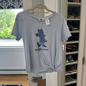 NWT Disney Blue Short Sleeve Tee with Minnie Graphic